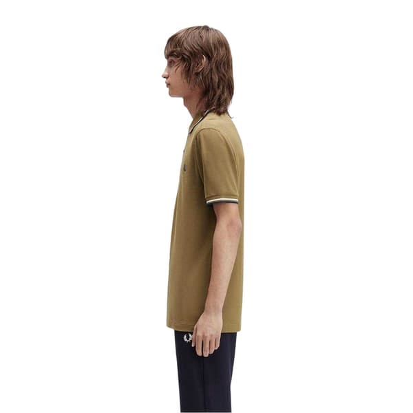 Fred Perry Herr Twin Tip Pikétröja S Skuggblå Shaded Blue S