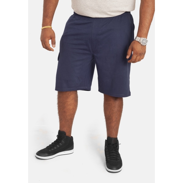 D555 Mens John Kingsize Lättvikts Cargo Shorts i bomull 3XL Nav Navy 3XL