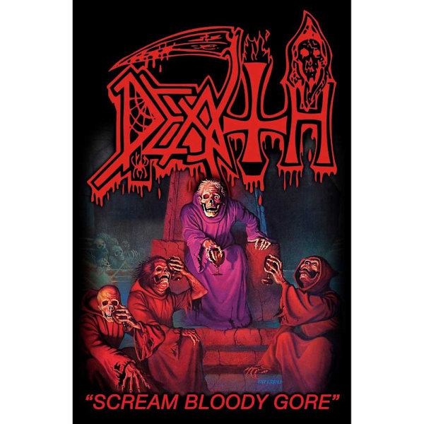 Death Scream Bloody Gore Textil Affisch En Storlek Röd/Svart Red/Black One Size