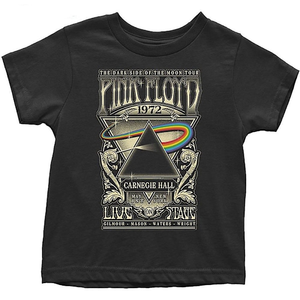 Pink Floyd Barn/Barn Carnegie Hall Affisch T-shirt 2 år Black 2 Years