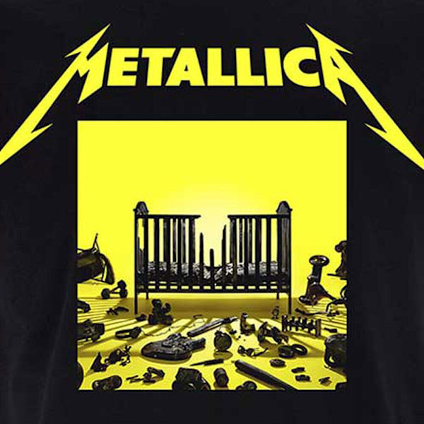 Metallica Unisex Adult 72 Seasons Squared Cover Back Print Cott Black L