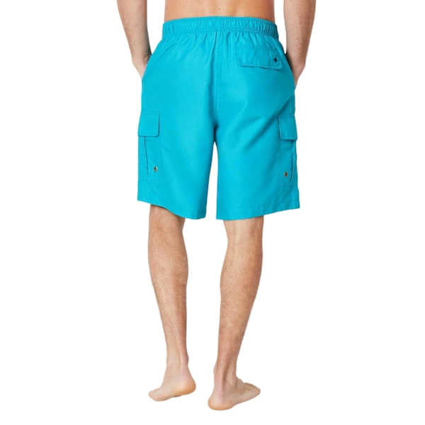 Maine Herr Quick Dry Cargo Pocket Badbyxor XL Turkos Turquoise XL