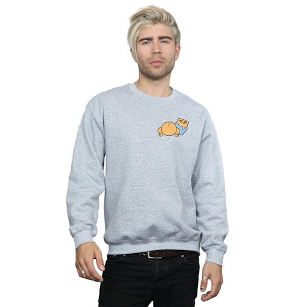 Disney Winnie The Pooh Bakside Brösttryck Sweatshirt XL Sports Grey XL
