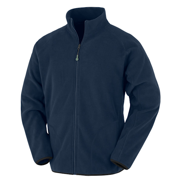 Result Äkta Återvunnen Herr Microfleece Jacka 4XL Marinblå Navy 4XL