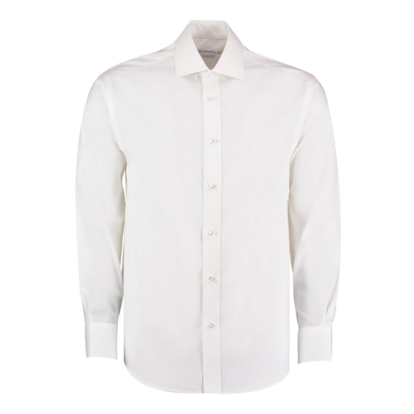 Kustom Kit Herr Executive Premium klassisk formell skjorta 16 tum Whi White 16in
