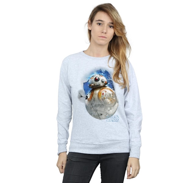 Star Wars Dam/Damer The Last Jedi BB-8 Borstad Sweatshirt X Heather Grey XL