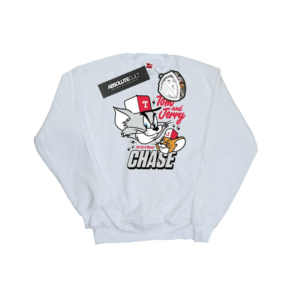 Tom And Jerry Dam/Damer Katt & Musjakt Sweatshirt M Vit White M