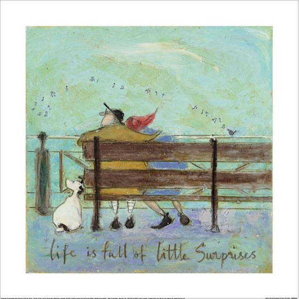 Sam Toft Life Is Full Of Surprises Tryck 40cm x 40cm Flerfärgad Multicoloured 40cm x 40cm