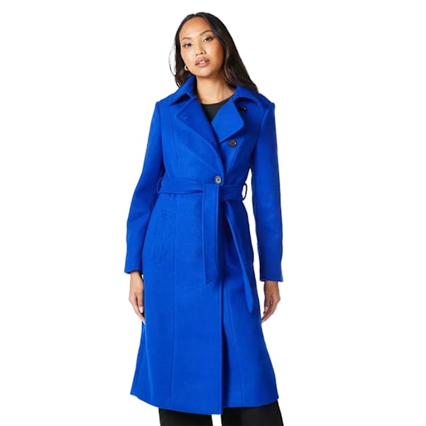 Principles Dam/Damer Asymmetrisk Wrap Coat 20 UK Cobalt Cobalt 20 UK