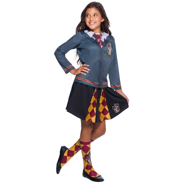 Harry Potter Barn/Barn Gryffindor Kostym Topp S Mörkgrå Dark Grey S