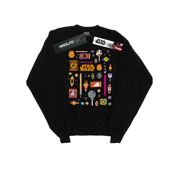 Star Wars Halloween-godis Sweatshirt för män 4XL Svart Black 4XL