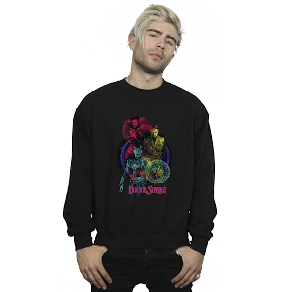 Marvel Herr Doctor Strange Rainbow Sweatshirt XL Svart Black XL