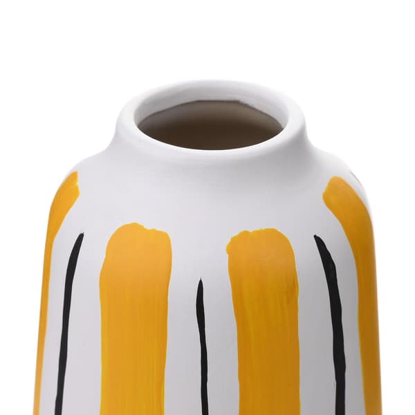 Hestia Abstrakt Mönstrad Vas One Size Gul Yellow One Size