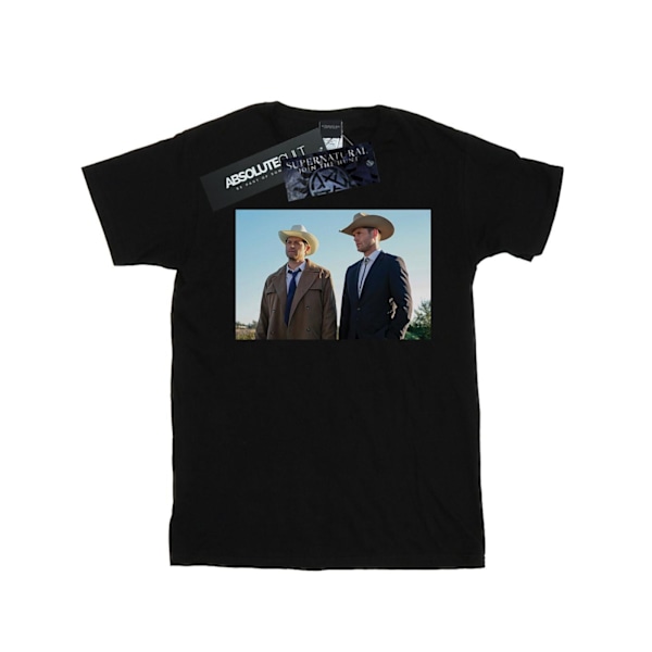 Supernatural Dam/Kvinnor Stetson Boys Bomull Boyfriend T-Shir Black XL