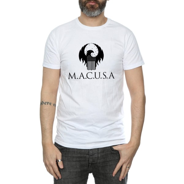 Fantastic Beasts Herr MACUSA Logotyp T-shirt 3XL Vit White 3XL