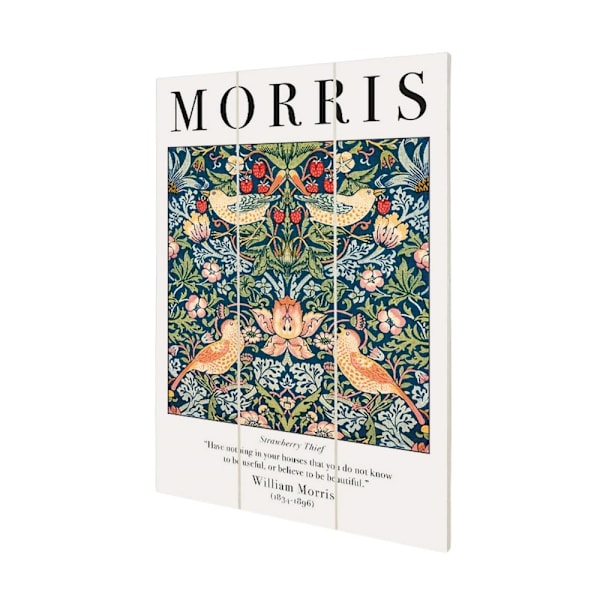 William Morris Strawberry Thief Mini Print 20cm x 29.5cm Multifärgad Multicoloured 20cm x 29.5cm