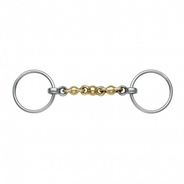 Shires Waterford Häst Lös Ring Snaffle Bett 5in Mässing Brass 5in