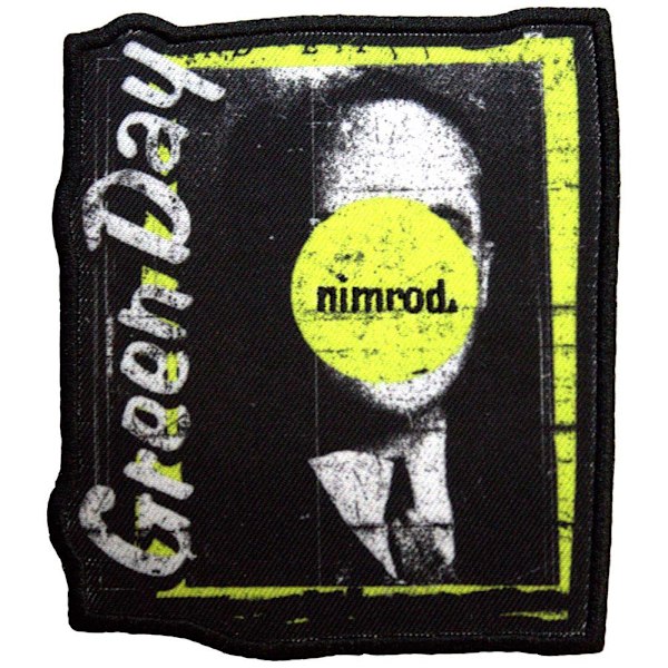 Green Day Nimrod Tryckt Strykmärke One Size Svart/Vit/Gul Black/White/Yellow One Size