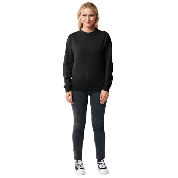 Iqoniq Unisex Vuxen Etosha Återvunnen Bomull Lätt Sweatshirt Black M