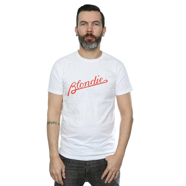 Blondie Lines Logo T-shirt S Vit White S