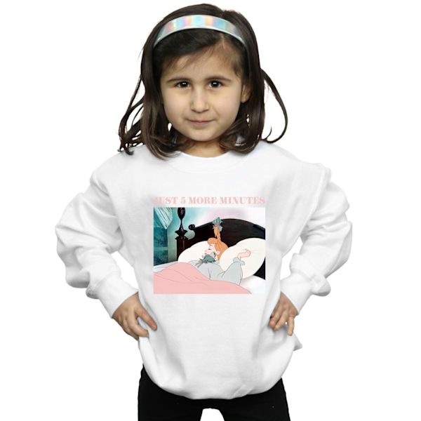 Disney Girls Princess Just Five More Minutes Sweatshirt 3-4 år White 3-4 Years