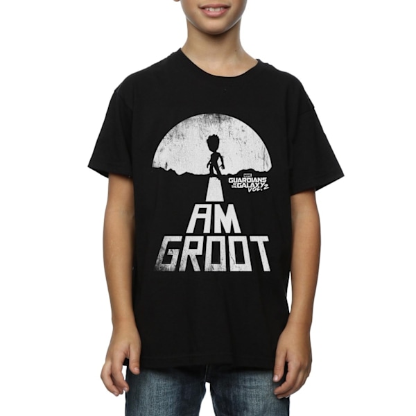 Marvel Boys Guardians Of The Galaxy I Am Groot Vit T-shirt 12 Black 12-13 Years