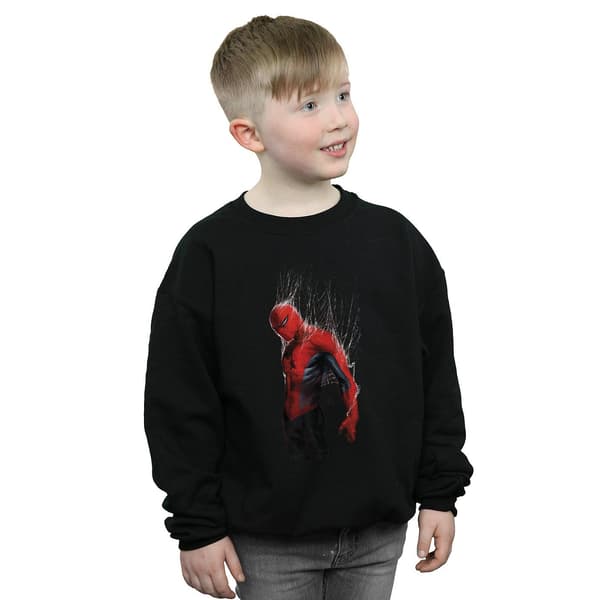 Marvel Pojkar Spider-Man Web Wrap Tröja 9-11 År Svart Black 9-11 Years