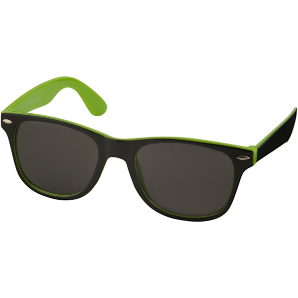 Bullet Sun Ray Solglasögon - Svart Med Färg Pop (2-pack) 1 Lime/Solid Black 14.5 x 15 x 5 cm