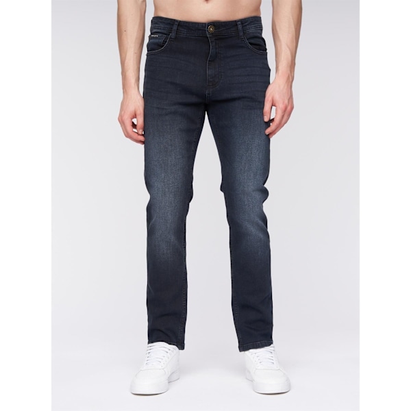 Henleys Herr Craze Comfort Straight Jeans 32L Blå Blue 32L