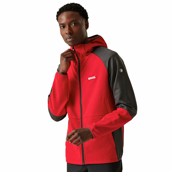 Regatta Molaris Full Zip Fleecejacka för herr M Danger Red/Ash Danger Red/Ash M