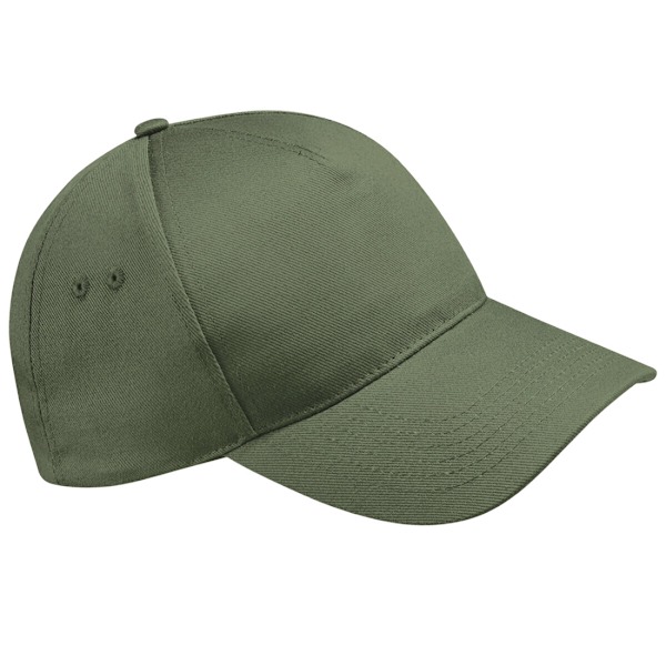 Beechfield Unisex Ultimate 5 Panel Baseball Cap One Size Olive Olive Green One Size