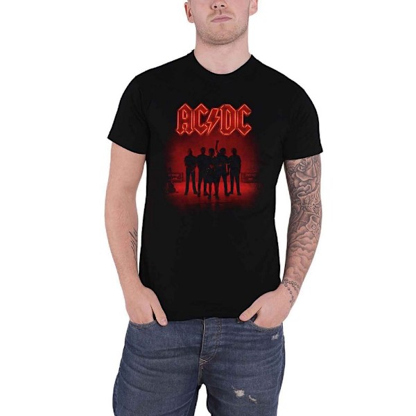 AC/DC Unisex PWR-UP T-shirt med tryck på baksidan, XXL, svart Black XXL