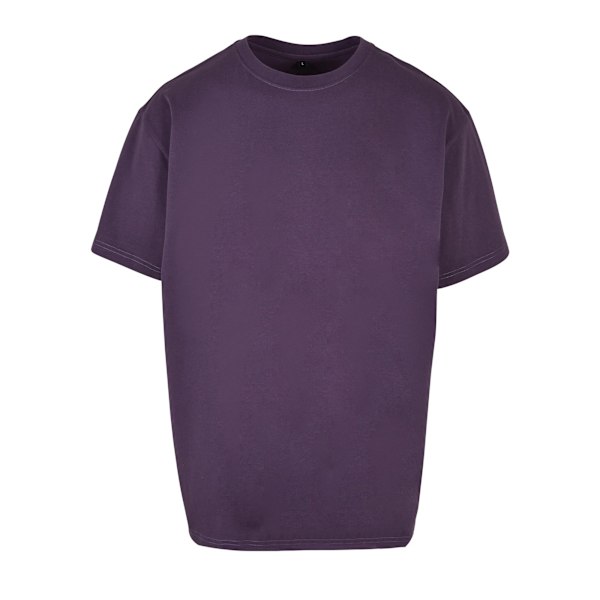 Build Your Brand Unisex Vuxen Kraftig Oversized T-shirt XL Lila Ni Purple Night XL