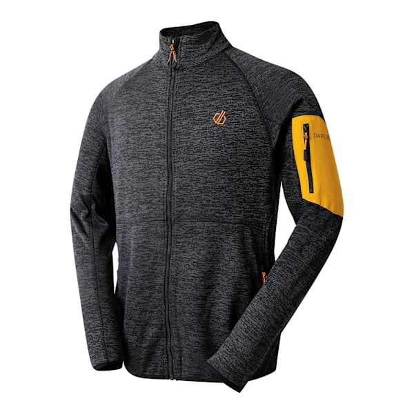 Dare 2B Torrek Fleece Top för män M Svart/Ökensol Black/Desert Sun M