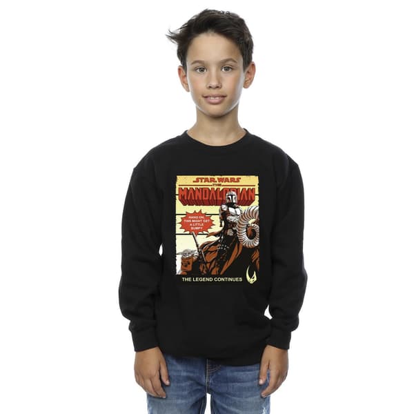 Star Wars The Mandalorian Pojkar Bumpy Ride Tröja 3-4 År Black 3-4 Years