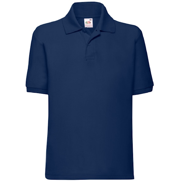 Fruit of the Loom Barn/Barn Pique Kortärmad Poloskjorta Navy 14-15