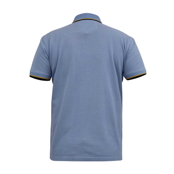 Duke Herr D555 Talbot Pique Jacquard Kingsize Poloskjorta 3XL Blå Blue 3XL