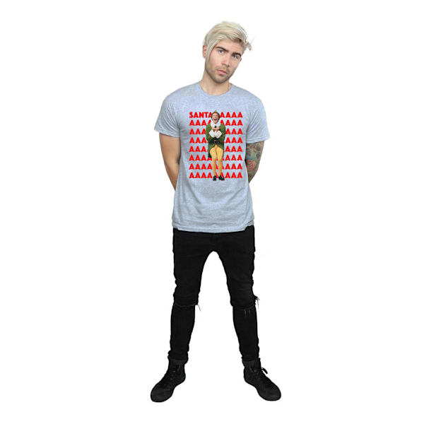 Elf Herr Buddy Santa Scream T-shirt M Sports Grey Sports Grey M