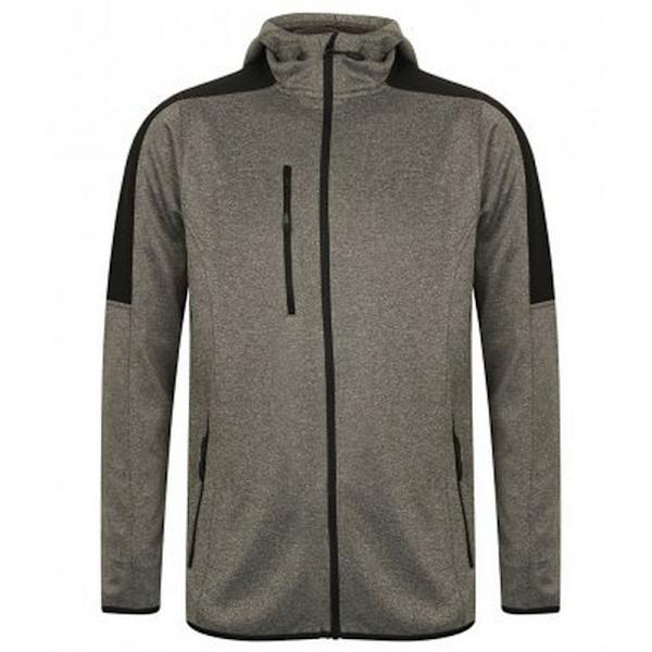Finden & Hales Active Soft Shell-jacka för män, XL, mörkgrå melerad/ Dark Grey Marl/Black XL