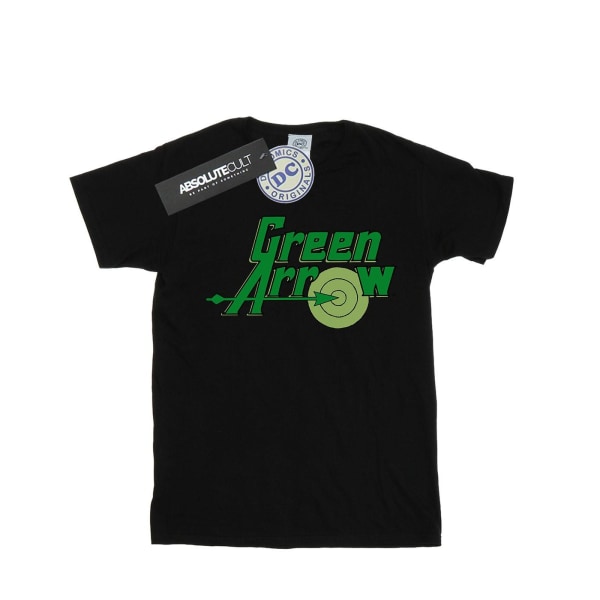 DC Comics Boys Green Arrow Text Logo T-Shirt 9-11 Years Black Black 9-11 Years