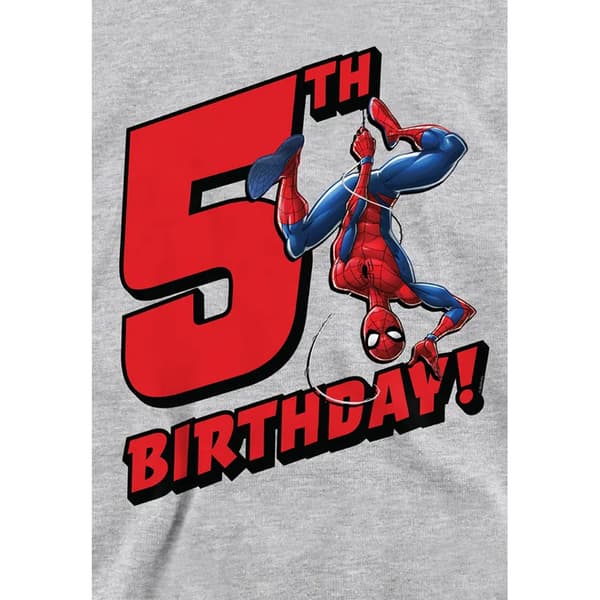 Spider-Man Barn/Barn Heather Pull Over 5-årsdag Hoodie Athletic Heather 7-8 Years