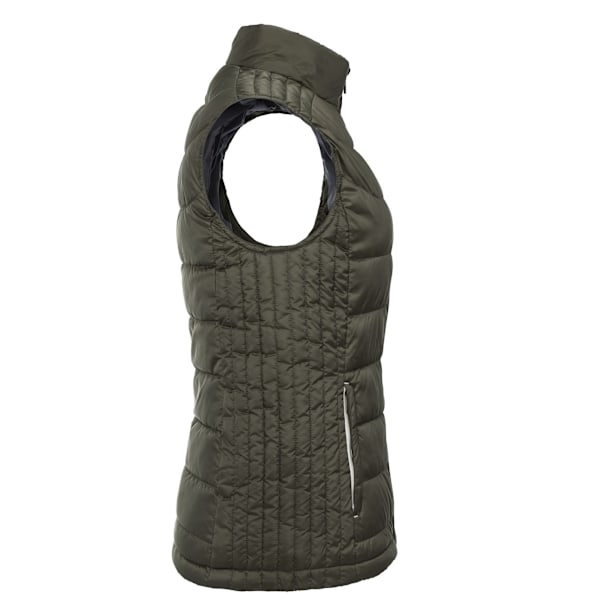 Russell Dam/Kvinnor Nano Vadderad Body Warmer 14 UK Mörk Oliv Dark Olive 14 UK