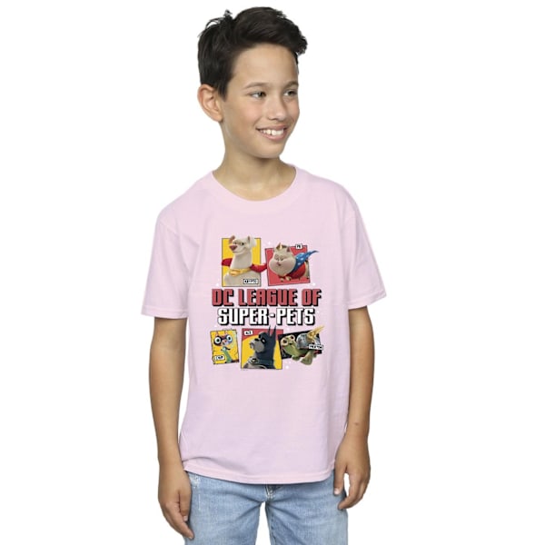 DC Comics Boys DC League Of Super-Pets Profil T-Shirt 7-8 År Baby Pink 7-8 Years