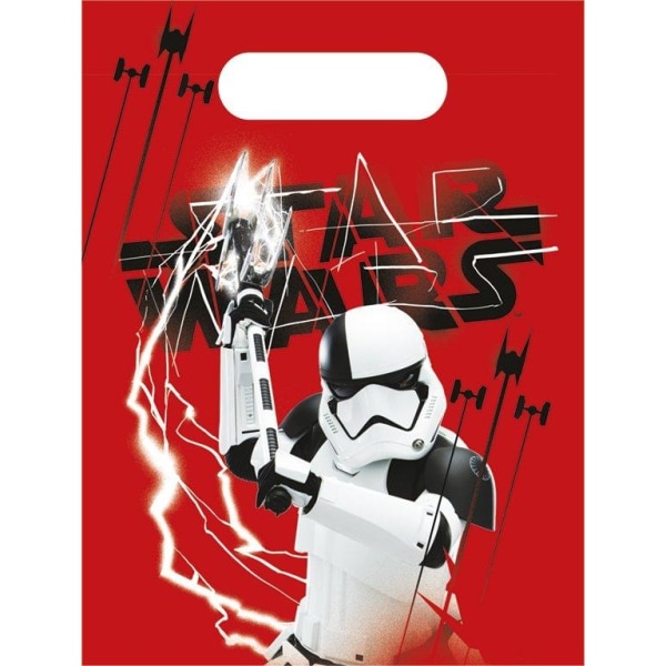 Disney Star Wars Stormtrooper-festpåsar (6-pack) One Size R Red/Black/White One Size