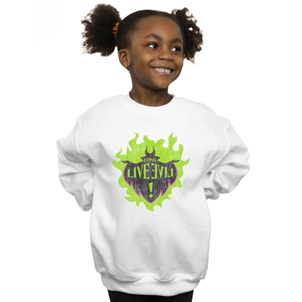 Disney Girls The Descendants Maleficent Long Live Sweatshirt 12 White 12-13 Years