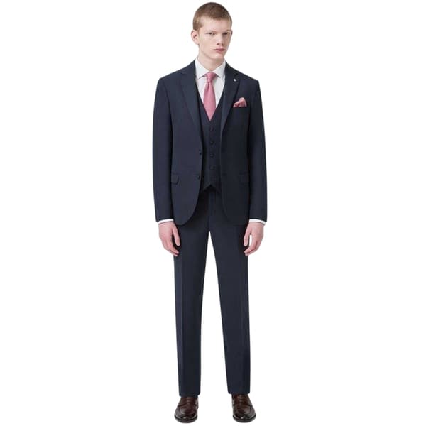 Twisted Tailor Herr Slim Västar 46 i Marinblå Navy 46 in