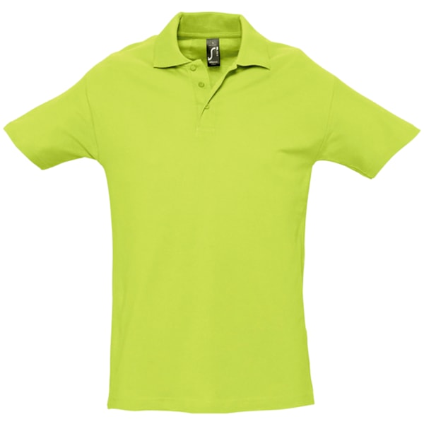 SOLS Herr Spring II Kortärmad Tungvikts Poloskjorta M Apple Apple Green M