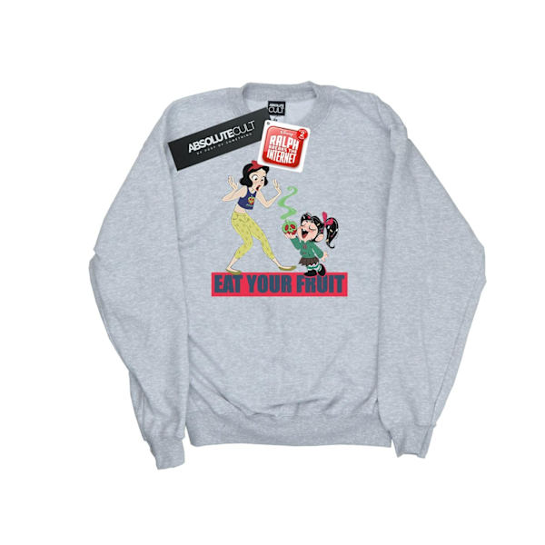 Disney Girls Wreck It Ralph Ät Din Frukt Sweatshirt 5-6 År Sports Grey 5-6 Years