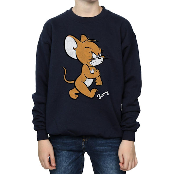 Tom och Jerry Pojkar Arg Mus Bomullströja 7-8 År Marinblå Navy Blue 7-8 Years