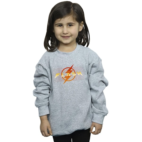 DC Comics Girls The Flash Röd Blixt Sweatshirt 3-4 År Sports Grey Sports Grey 3-4 Years